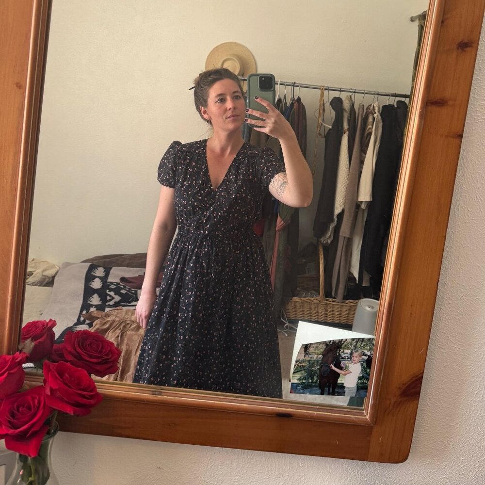 The Simple Dawn Dress // Noir Tulips // S